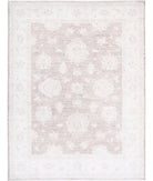 Serenity 5'0'' X 6'5'' Hand-Knotted Wool Rug 5'0'' x 6'5'' (150 X 193) / Brown / Ivory