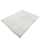 Serenity 4'10'' X 6'8'' Hand-Knotted Wool Rug 4'10'' x 6'8'' (145 X 200) / Blue / Ivory