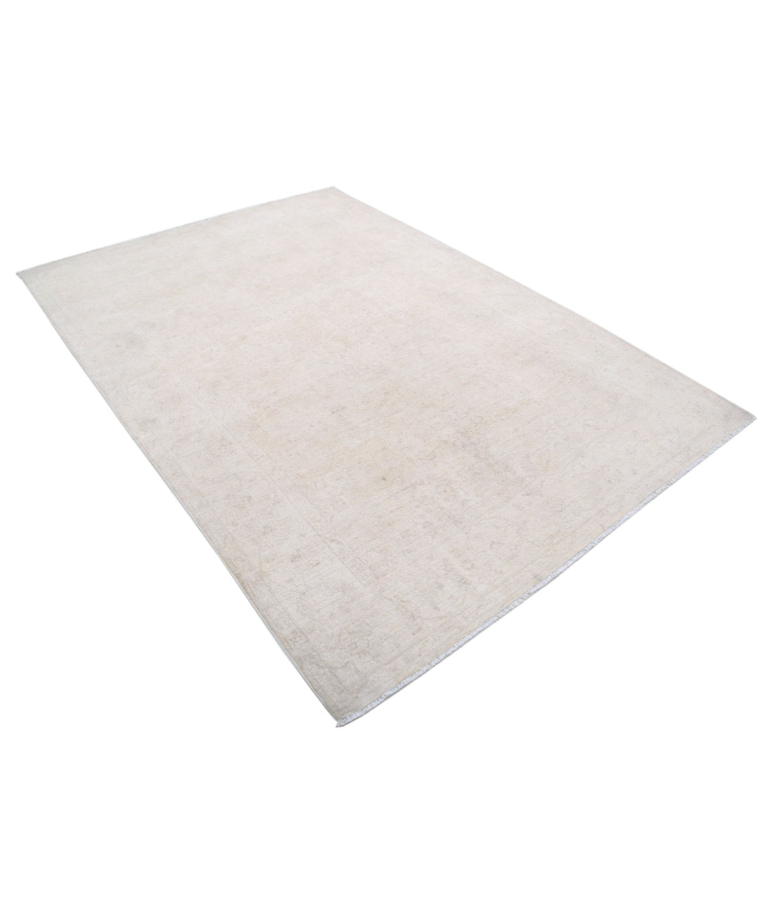 Serenity 5'11'' X 8'5'' Hand-Knotted Wool Rug 5'11'' x 8'5'' (178 X 253) / Ivory / Taupe