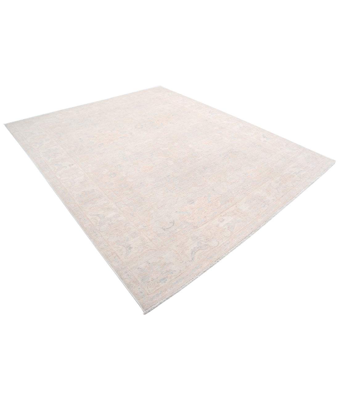 Serenity 8'1'' X 9'8'' Hand-Knotted Wool Rug 8'1'' x 9'8'' (243 X 290) / Ivory / Blue