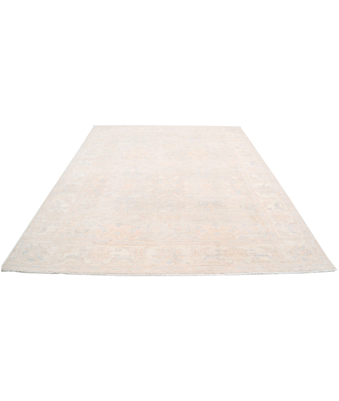 Serenity 8'1'' X 9'8'' Hand-Knotted Wool Rug 8'1'' x 9'8'' (243 X 290) / Ivory / Blue