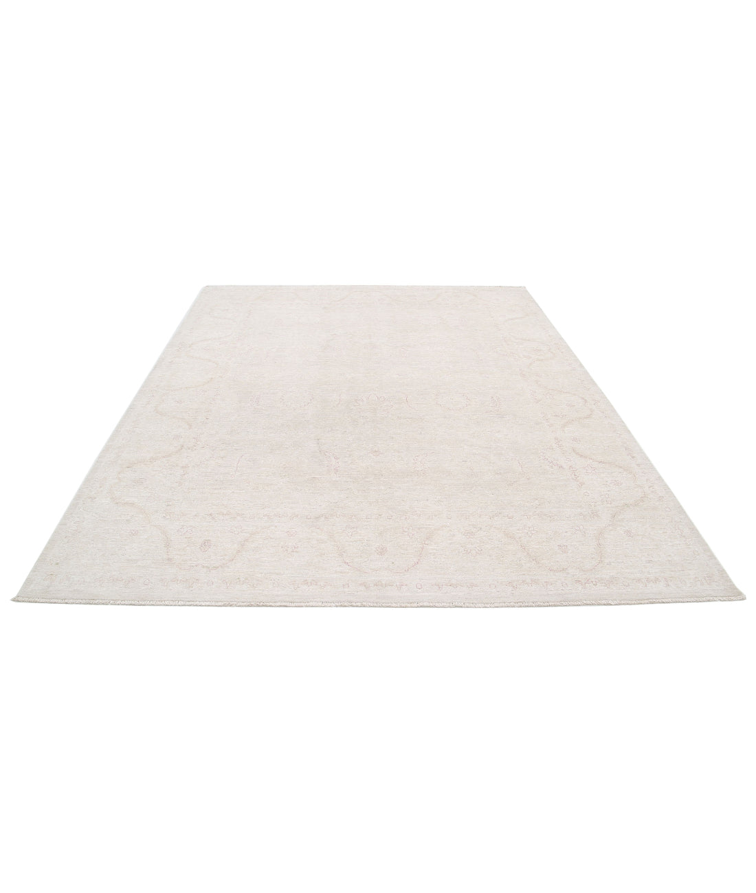 Serenity 7'11'' X 9'5'' Hand-Knotted Wool Rug 7'11'' x 9'5'' (238 X 283) / Ivory / Taupe