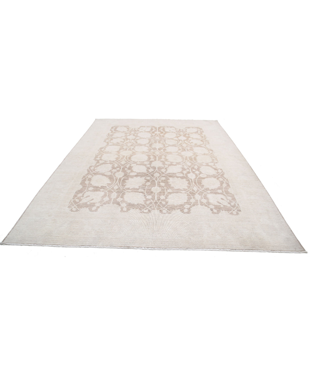 Serenity 8'7'' X 11'3'' Hand-Knotted Wool Rug 8'7'' x 11'3'' (258 X 338) / Brown / Ivory