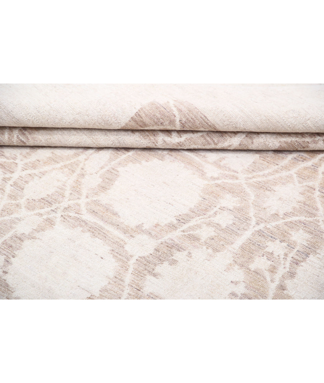 Serenity 8'7'' X 11'3'' Hand-Knotted Wool Rug 8'7'' x 11'3'' (258 X 338) / Brown / Ivory