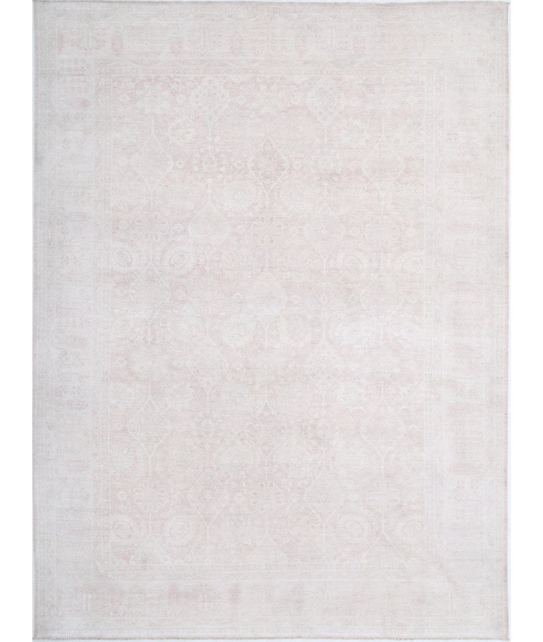 Serenity 9'1'' X 12'3'' Hand-Knotted Wool Rug 9'1'' x 12'3'' (273 X 368) / Ivory / Taupe