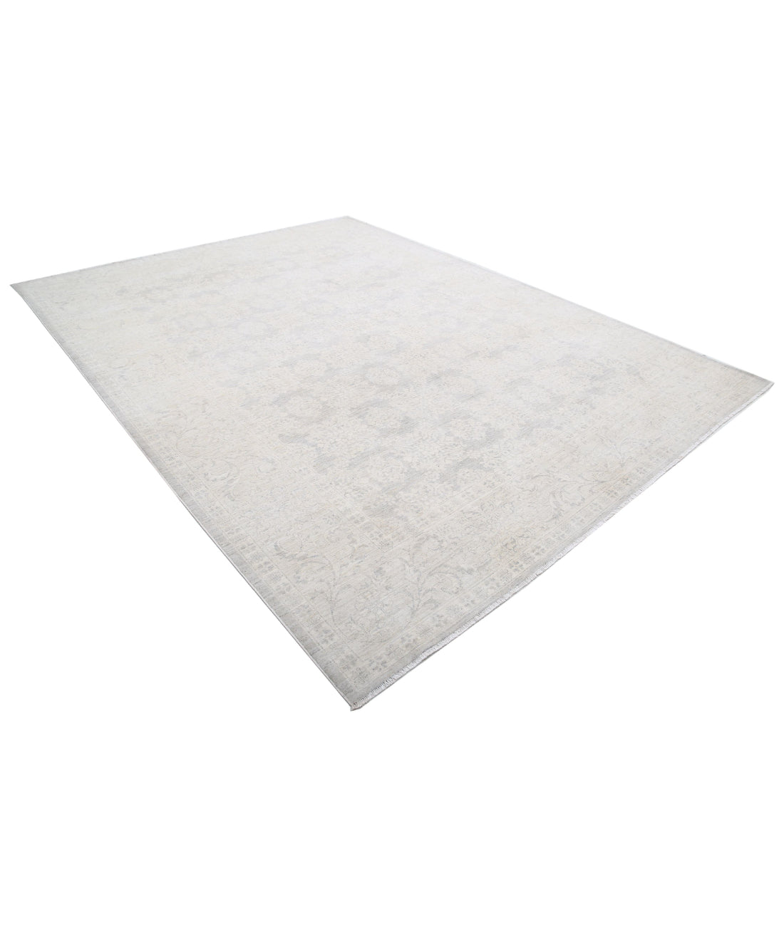 Serenity 8'9'' X 11'6'' Hand-Knotted Wool Rug 8'9'' x 11'6'' (263 X 345) / Grey / Ivory