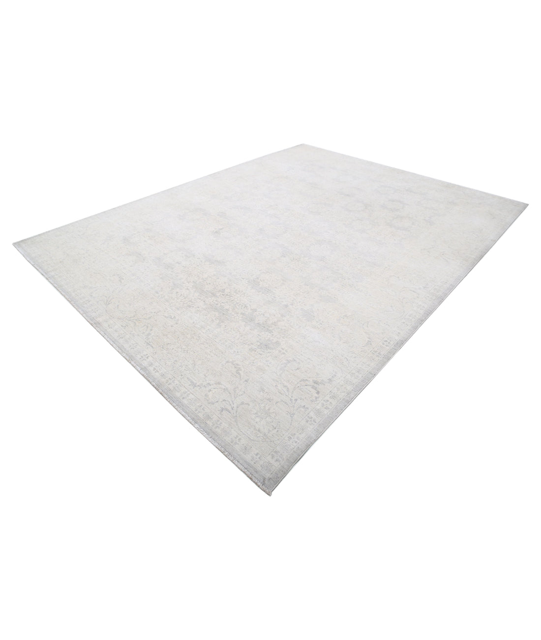 Serenity 8'9'' X 11'6'' Hand-Knotted Wool Rug 8'9'' x 11'6'' (263 X 345) / Grey / Ivory