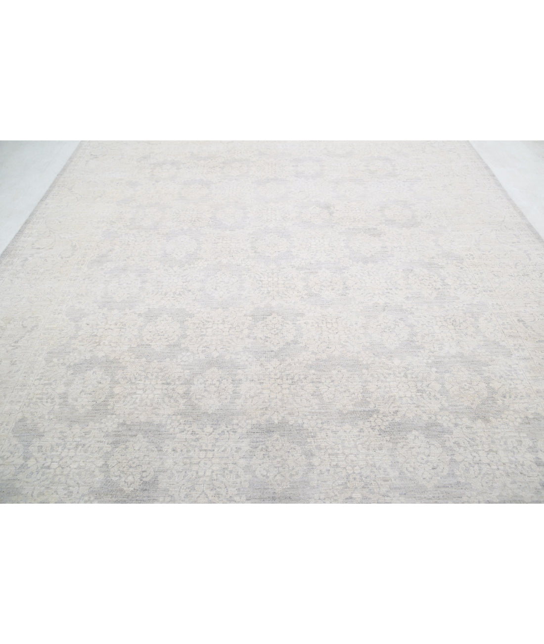 Serenity 8'9'' X 11'6'' Hand-Knotted Wool Rug 8'9'' x 11'6'' (263 X 345) / Grey / Ivory