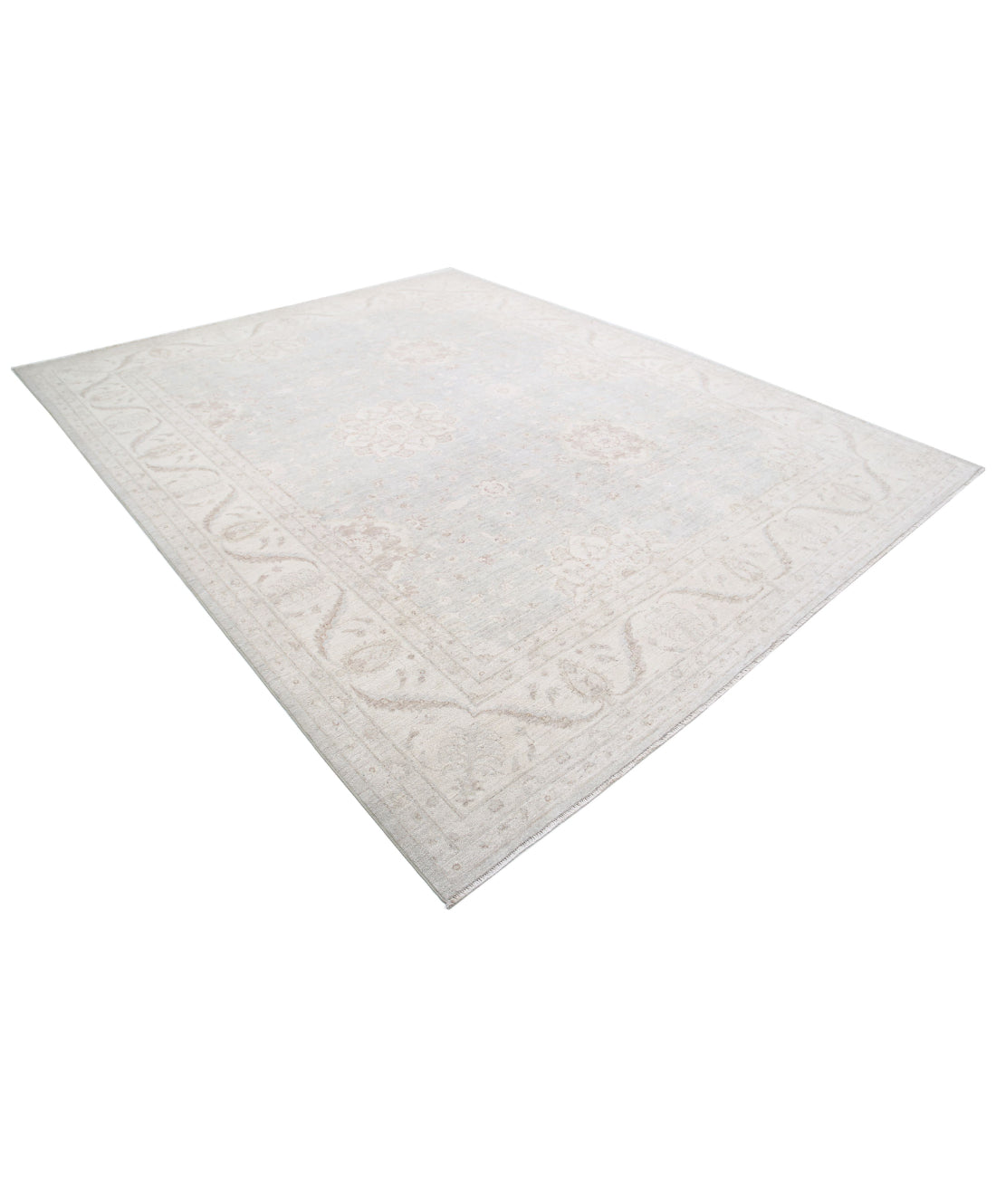 Serenity 9'0'' X 11'2'' Hand-Knotted Wool Rug 9'0'' x 11'2'' (270 X 335) / Grey / Ivory