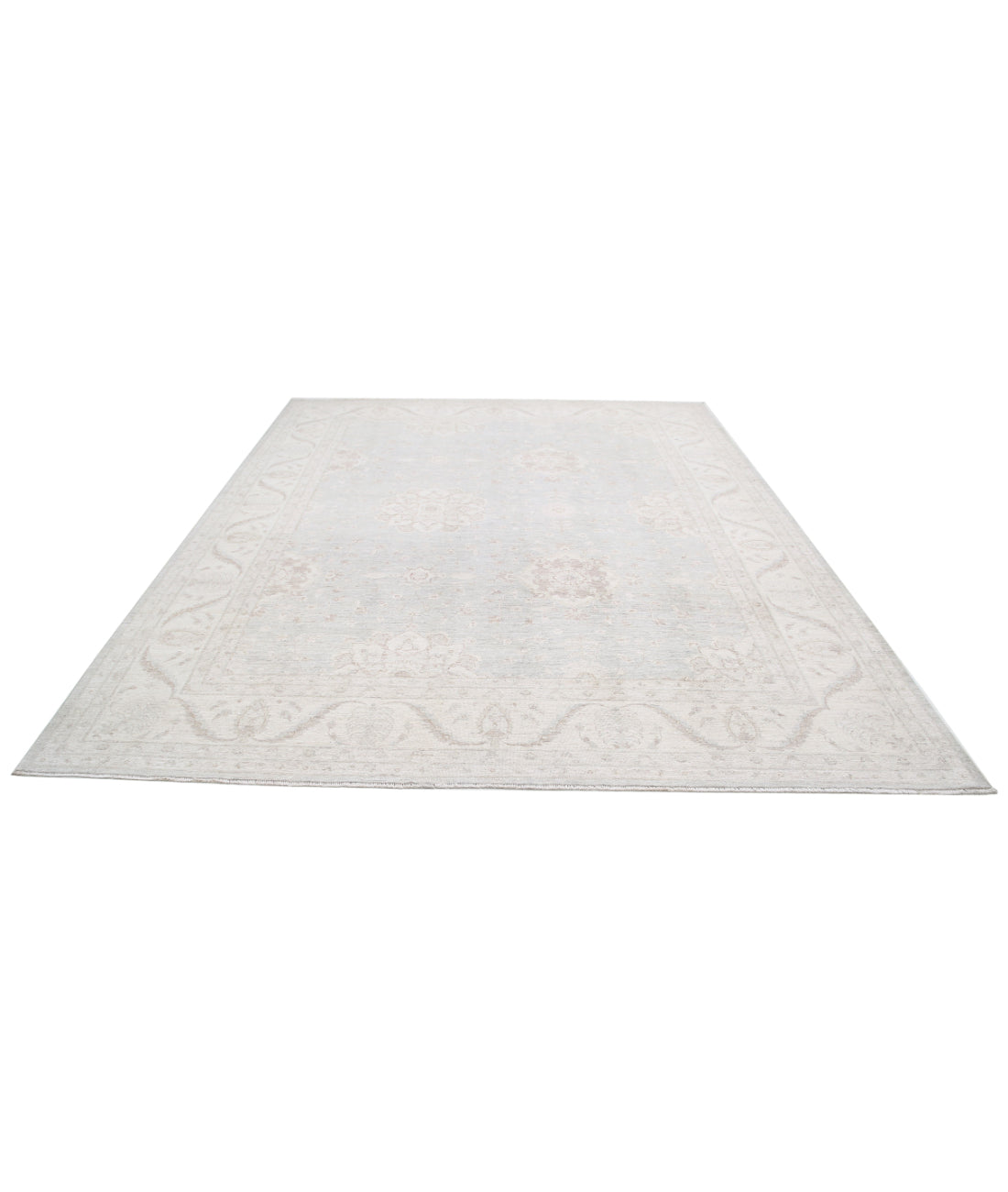 Serenity 9'0'' X 11'2'' Hand-Knotted Wool Rug 9'0'' x 11'2'' (270 X 335) / Grey / Ivory