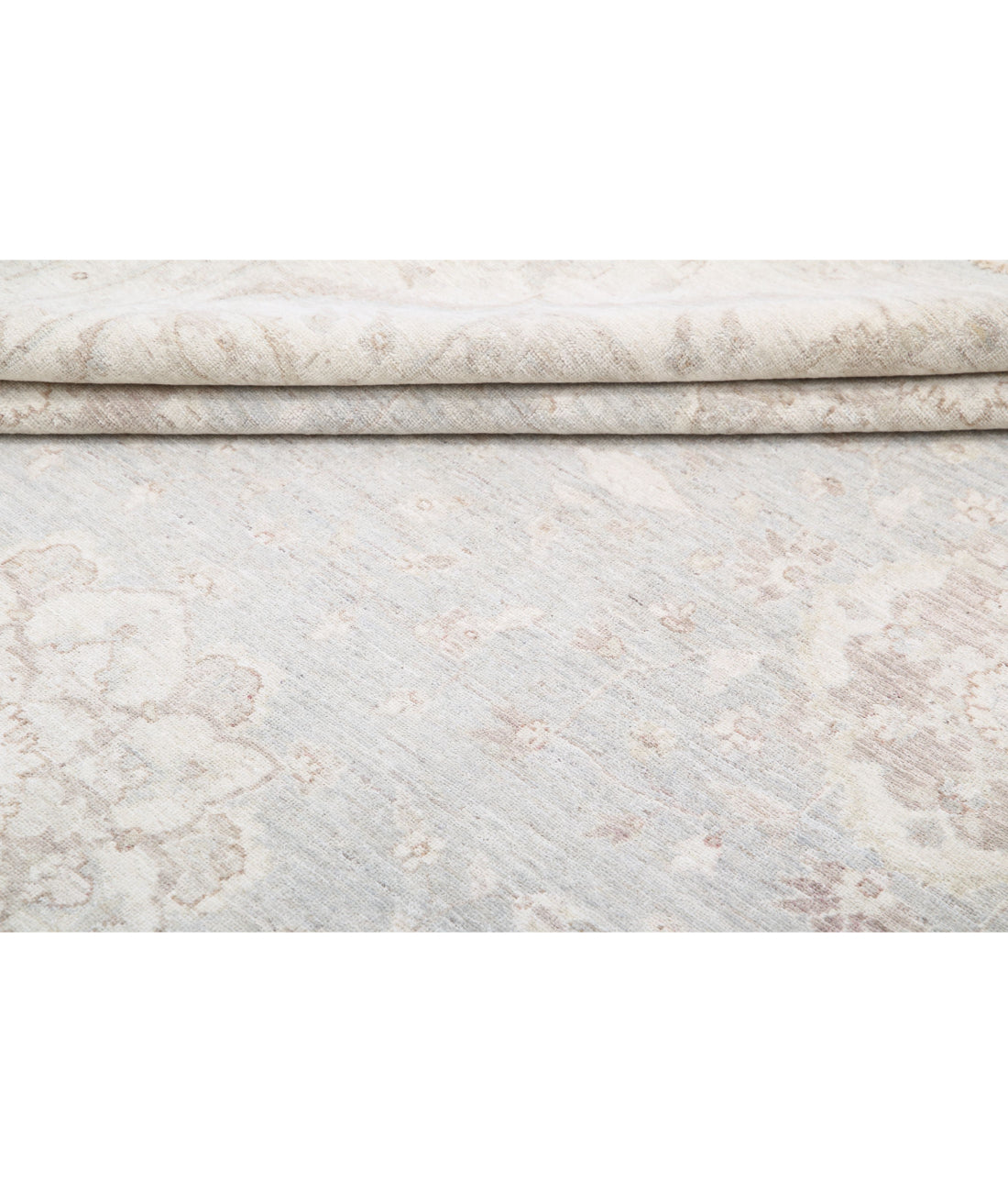 Serenity 9'0'' X 11'2'' Hand-Knotted Wool Rug 9'0'' x 11'2'' (270 X 335) / Grey / Ivory