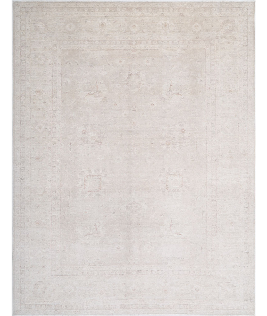 Serenity 9'1'' X 11'7'' Hand-Knotted Wool Rug 9'1'' x 11'7'' (273 X 348) / Ivory / Taupe