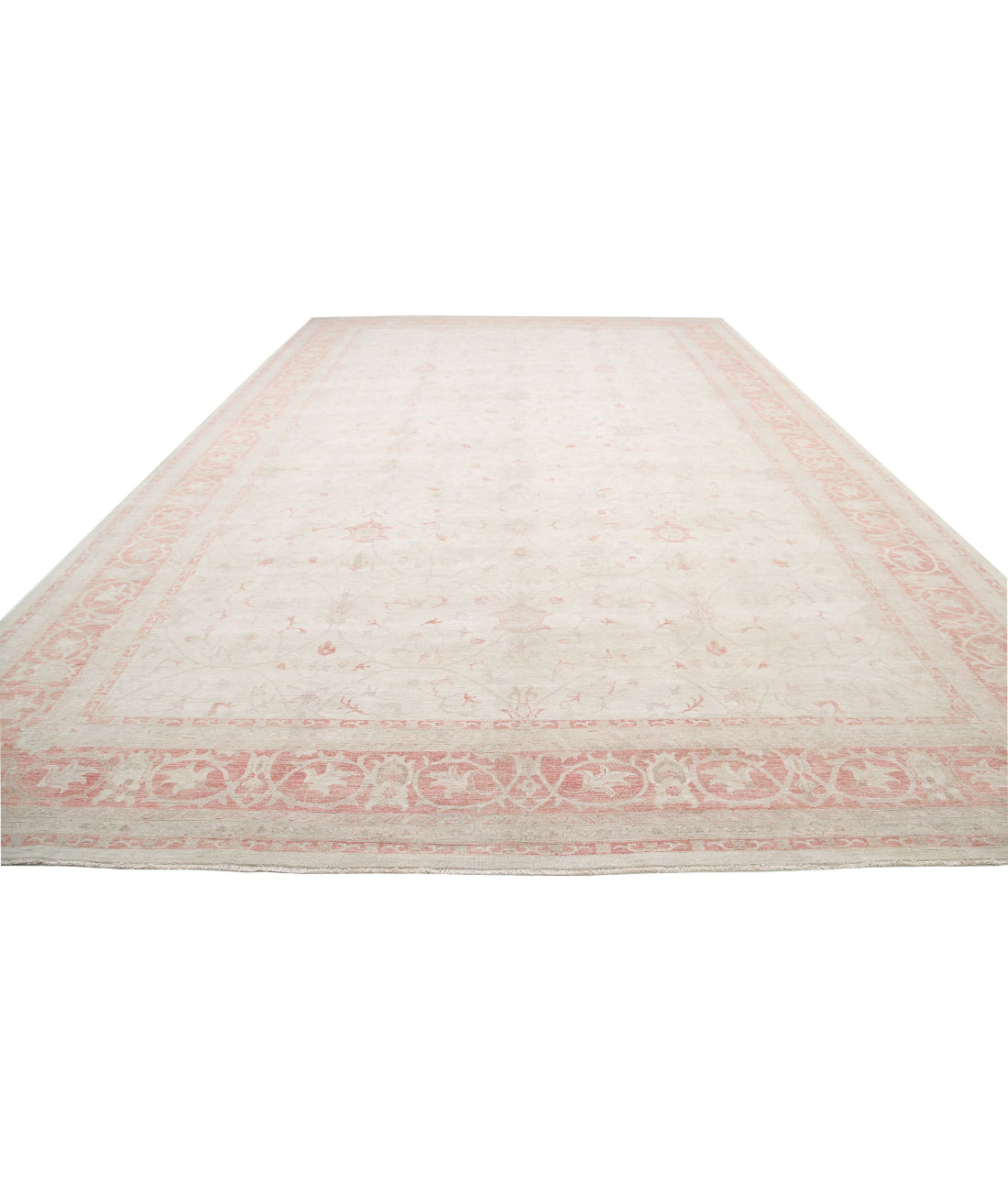 Serenity 13'2'' X 19'7'' Hand-Knotted Wool Rug 13'2'' x 19'7'' (395 X 588) / Ivory / Rust