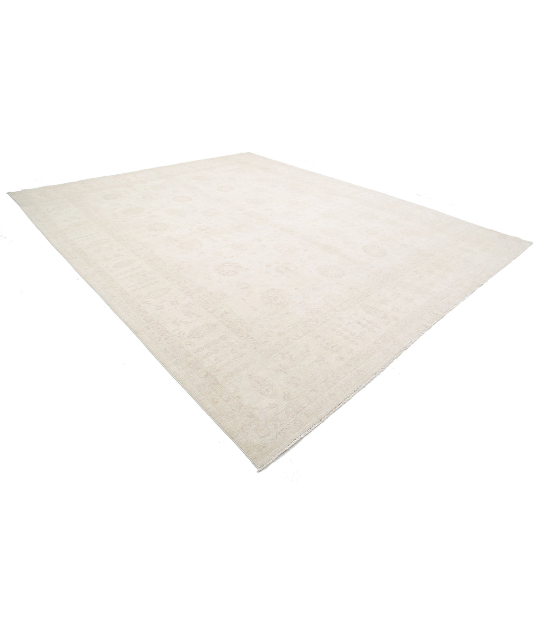 Serenity 11'10'' X 14'3'' Hand-Knotted Wool Rug 11'10'' x 14'3'' (355 X 428) / Ivory / Ivory