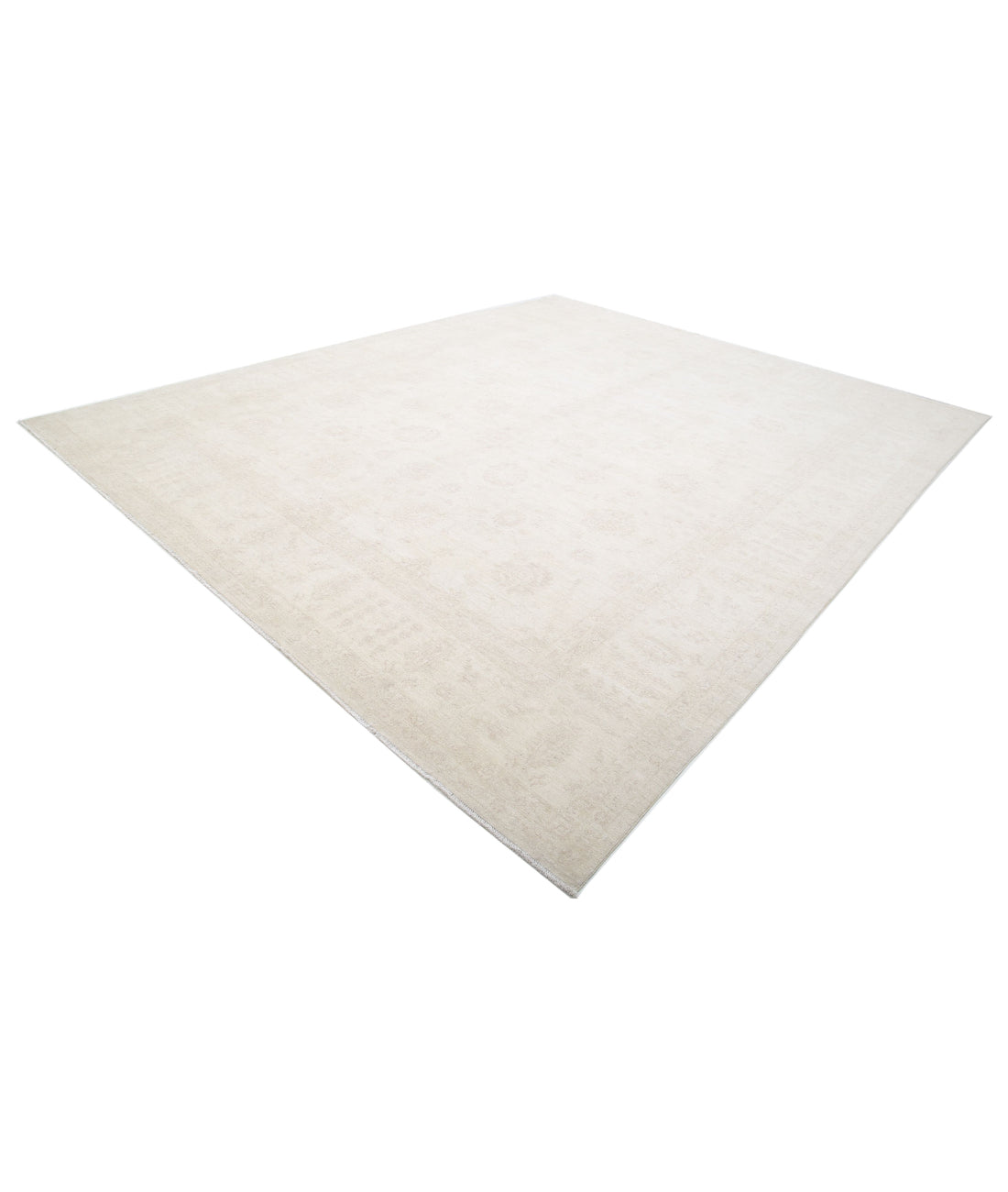 Serenity 11'10'' X 14'3'' Hand-Knotted Wool Rug 11'10'' x 14'3'' (355 X 428) / Ivory / Ivory