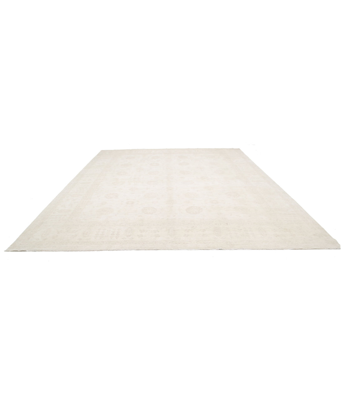 Serenity 11'10'' X 14'3'' Hand-Knotted Wool Rug 11'10'' x 14'3'' (355 X 428) / Ivory / Ivory