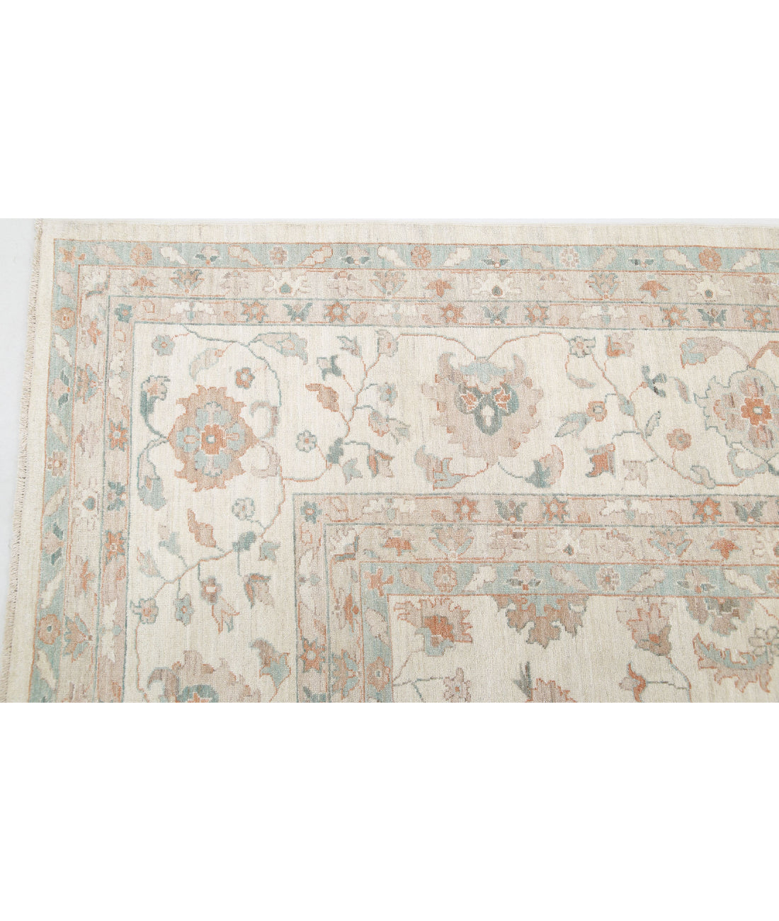 Serenity 11'10'' X 17'6'' Hand-Knotted Wool Rug 11'10'' x 17'6'' (355 X 525) / Ivory / Ivory