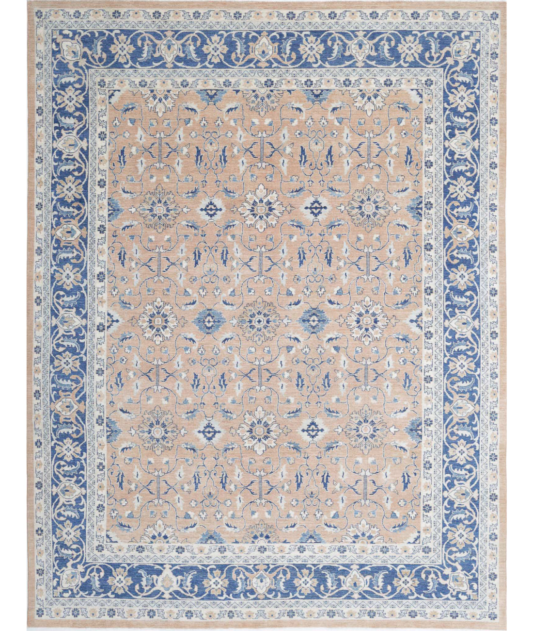Serenity 9'0'' X 11'10'' Hand-Knotted Wool Rug 9'0'' x 11'10'' (270 X 355) / Red / Blue