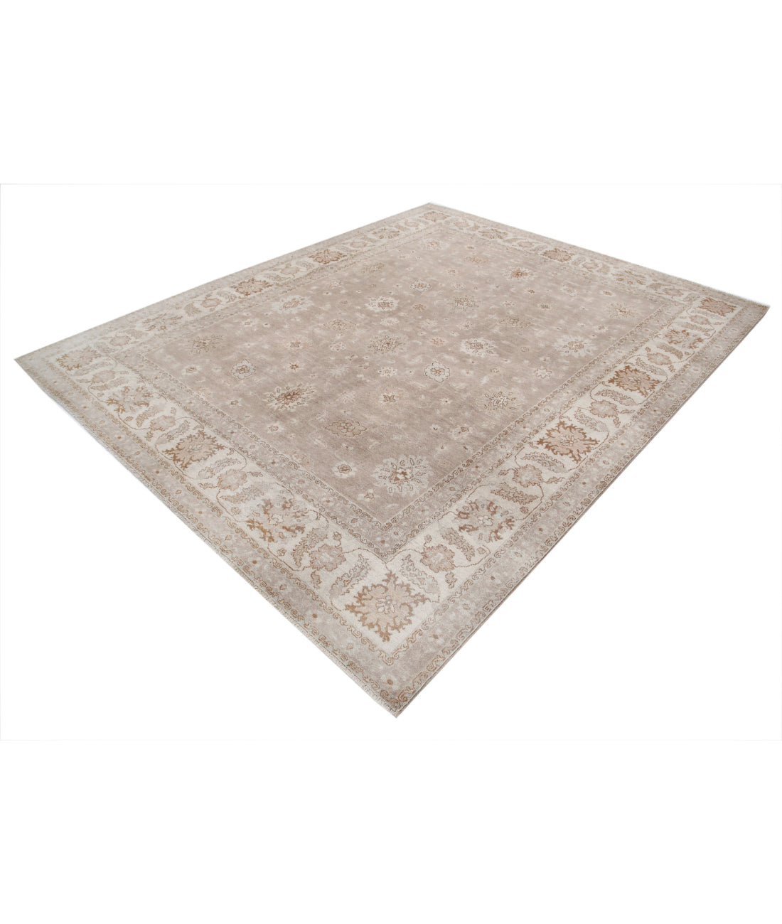 Serenity 7'10'' X 9'8'' Hand-Knotted Wool Rug 7'10'' x 9'8'' (235 X 290) / Taupe / Ivory