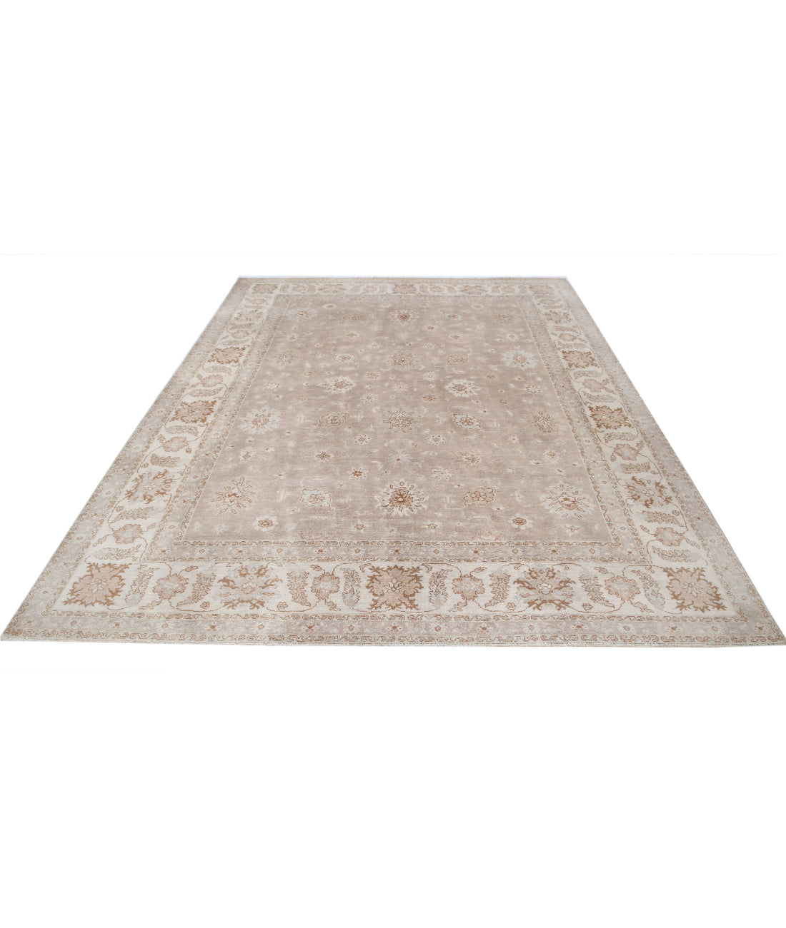 Serenity 7'10'' X 9'8'' Hand-Knotted Wool Rug 7'10'' x 9'8'' (235 X 290) / Taupe / Ivory