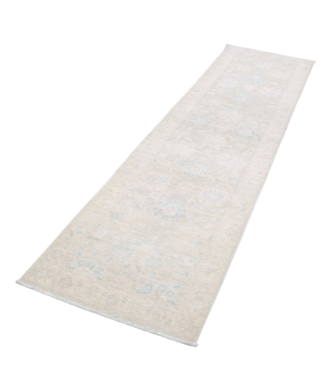 Serenity 2'5'' X 9'3'' Hand-Knotted Wool Rug 2'5'' x 9'3'' (73 X 278) / Brown / Ivory