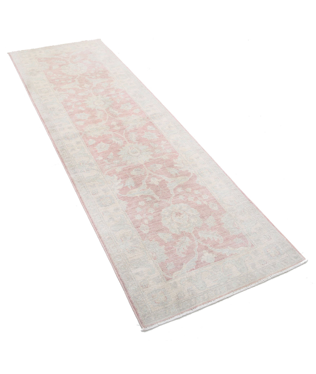 Serenity 2'6'' X 8'0'' Hand-Knotted Wool Rug 2'6'' x 8'0'' (75 X 240) / Red / Ivory