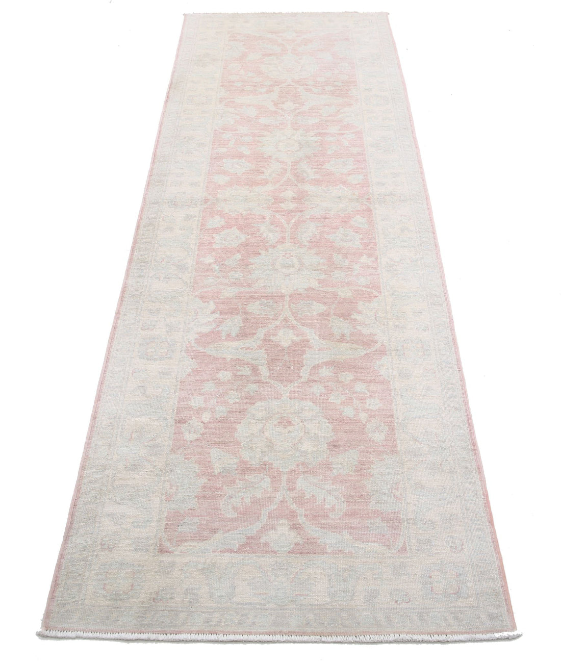 Serenity 2'6'' X 8'0'' Hand-Knotted Wool Rug 2'6'' x 8'0'' (75 X 240) / Red / Ivory