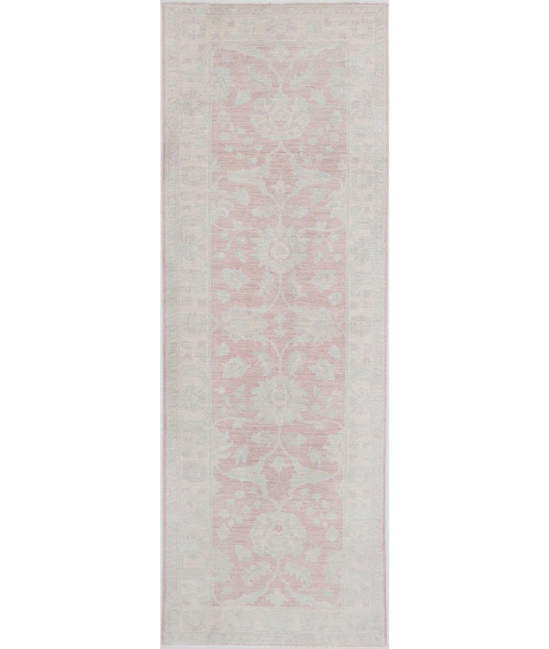 Serenity 2'6'' X 8'0'' Hand-Knotted Wool Rug 2'6'' x 8'0'' (75 X 240) / Red / Ivory