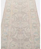 Serenity 2'6'' X 12'0'' Hand-Knotted Wool Rug 2'6'' x 12'0'' (75 X 360) / Brown / Blue