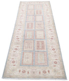 Serenity 2'9'' X 7'4'' Hand-Knotted Wool Rug 2'9'' x 7'4'' (83 X 220) / Blue / Ivory