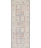 Serenity 2'9'' X 7'4'' Hand-Knotted Wool Rug 2'9'' x 7'4'' (83 X 220) / Blue / Ivory