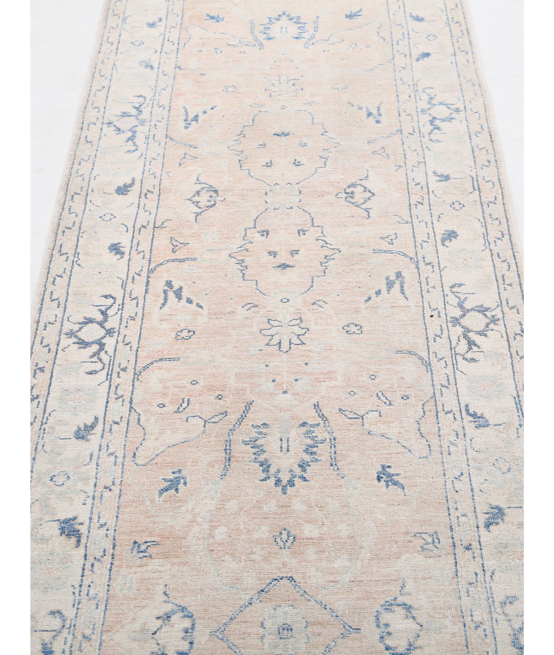 Serenity 2'6'' X 13'6'' Hand-Knotted Wool Rug 2'6'' x 13'6'' (75 X 405) / Brown / Ivory