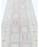 Serenity 2'8'' X 9'8'' Hand-Knotted Wool Rug 2'8'' x 9'8'' (80 X 290) / Blue / Ivory