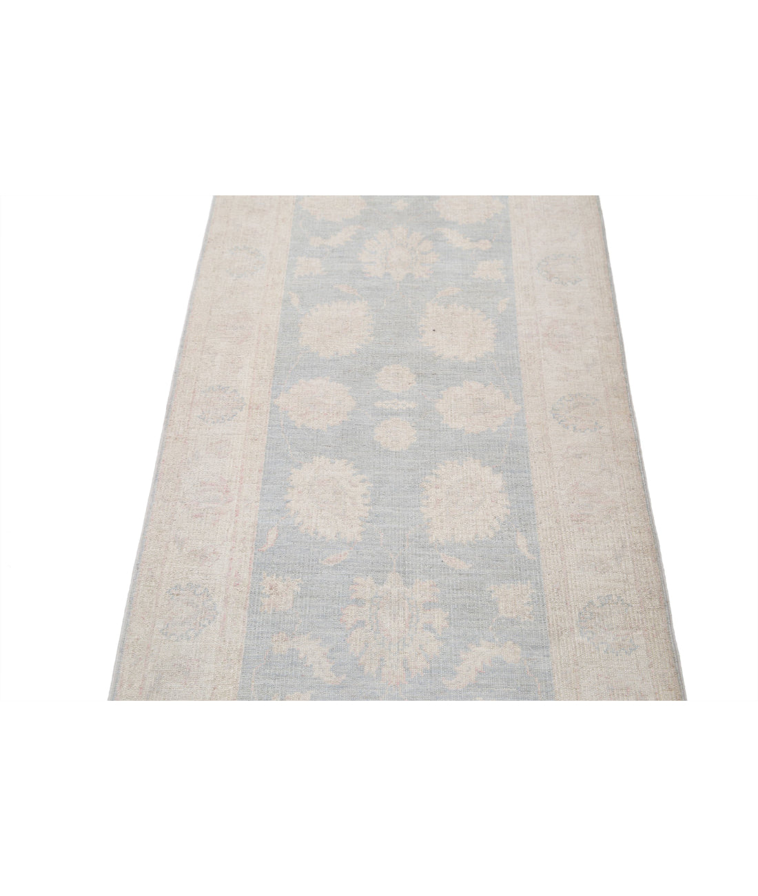 Serenity 2'7'' X 7'9'' Hand-Knotted Wool Rug 2'7'' x 7'9'' (78 X 233) / Grey / Ivory