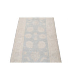 Serenity 2'7'' X 7'9'' Hand-Knotted Wool Rug 2'7'' x 7'9'' (78 X 233) / Grey / Ivory