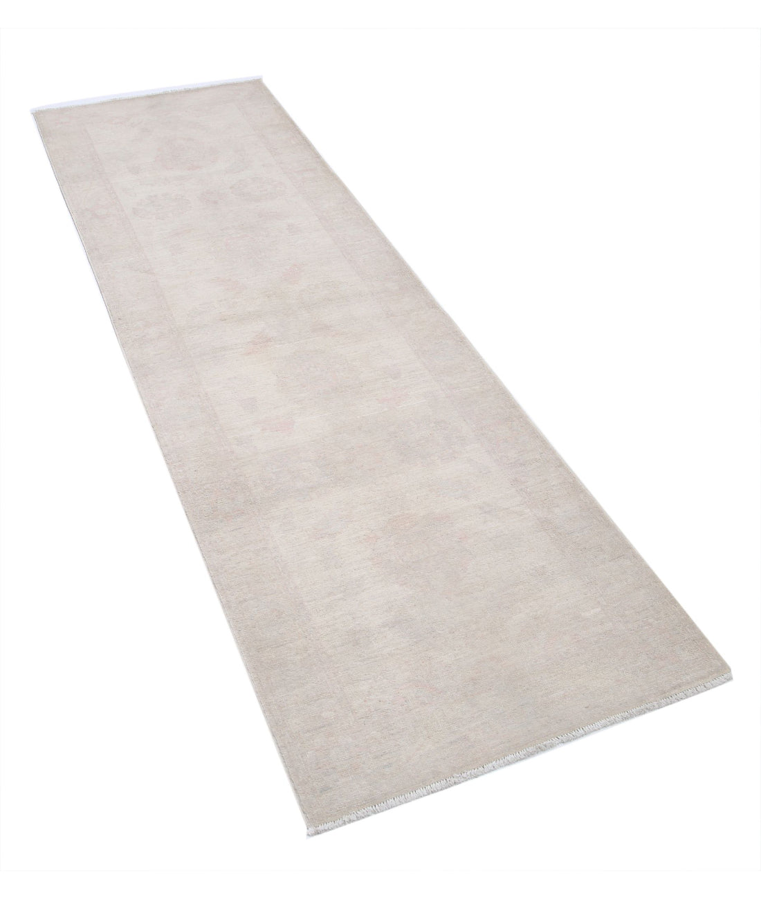 Serenity 2'4'' X 7'8'' Hand-Knotted Wool Rug 2'4'' x 7'8'' (70 X 230) / Ivory / Ivory