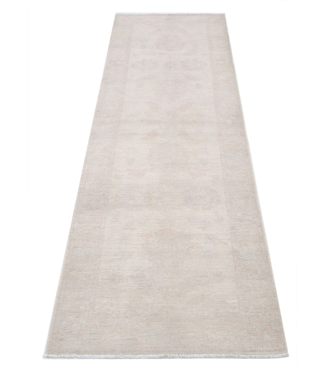 Serenity 2'4'' X 7'8'' Hand-Knotted Wool Rug 2'4'' x 7'8'' (70 X 230) / Ivory / Ivory