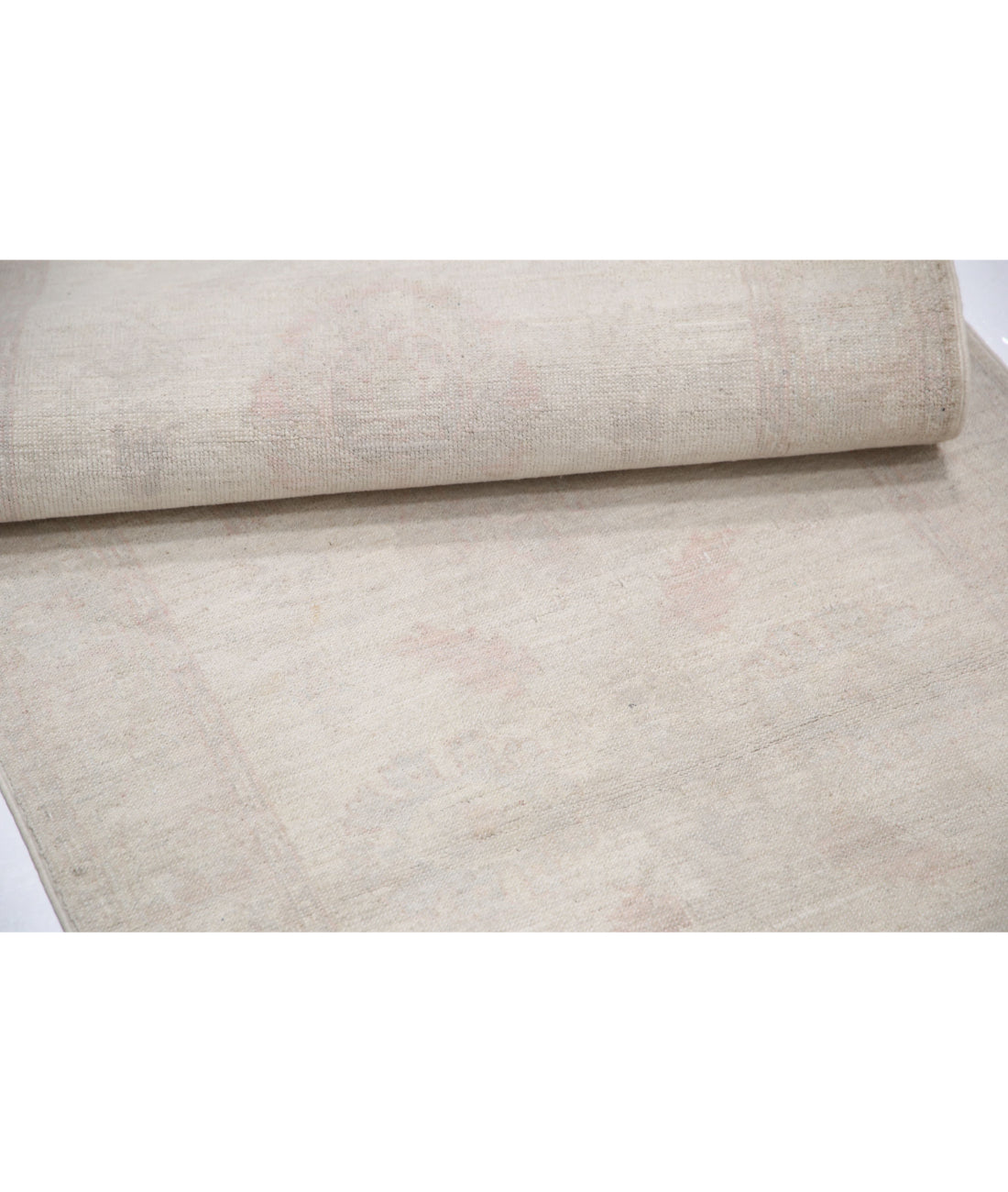 Serenity 2'4'' X 7'8'' Hand-Knotted Wool Rug 2'4'' x 7'8'' (70 X 230) / Ivory / Ivory