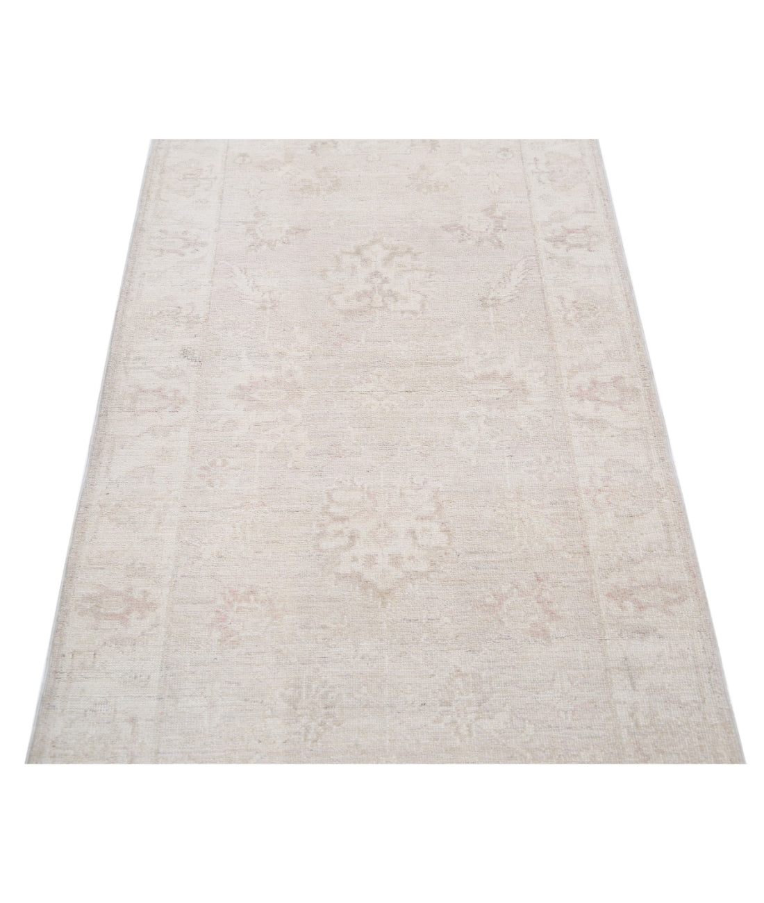 Serenity 2'8'' X 9'5'' Hand-Knotted Wool Rug 2'8'' x 9'5'' (80 X 283) / Grey / Ivory