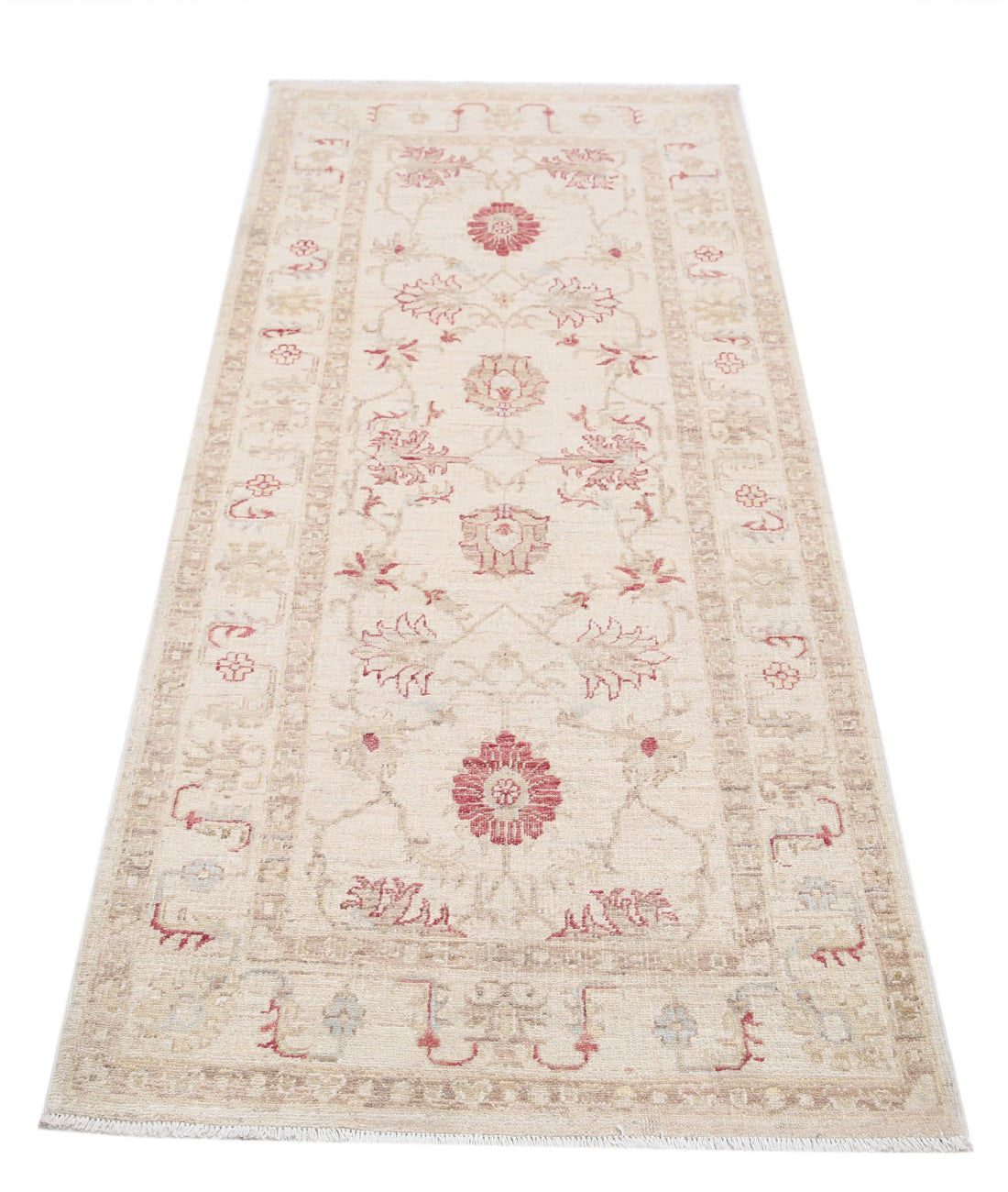 Serenity 2'8'' X 6'4'' Hand-Knotted Wool Rug 2'8'' x 6'4'' (80 X 190) / Ivory / Ivory