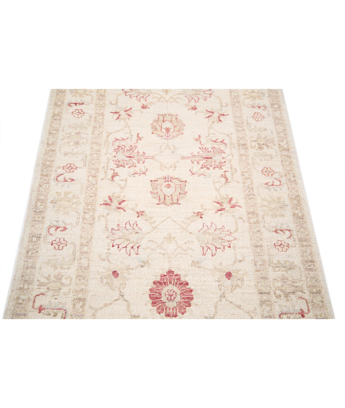 Serenity 2'8'' X 6'4'' Hand-Knotted Wool Rug 2'8'' x 6'4'' (80 X 190) / Ivory / Ivory