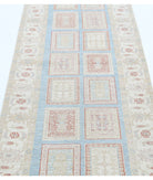 Serenity 2'7'' X 8'2'' Hand-Knotted Wool Rug 2'7'' x 8'2'' (78 X 245) / Blue / Ivory