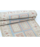 Serenity 2'7'' X 8'2'' Hand-Knotted Wool Rug 2'7'' x 8'2'' (78 X 245) / Blue / Ivory