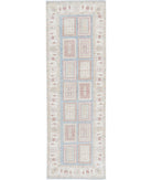 Serenity 2'7'' X 8'2'' Hand-Knotted Wool Rug 2'7'' x 8'2'' (78 X 245) / Blue / Ivory