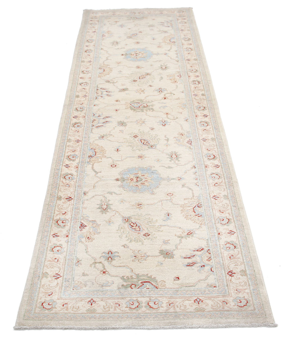 Serenity 2'8'' X 8'5'' Hand-Knotted Wool Rug 2'8'' x 8'5'' (80 X 253) / Ivory / Ivory