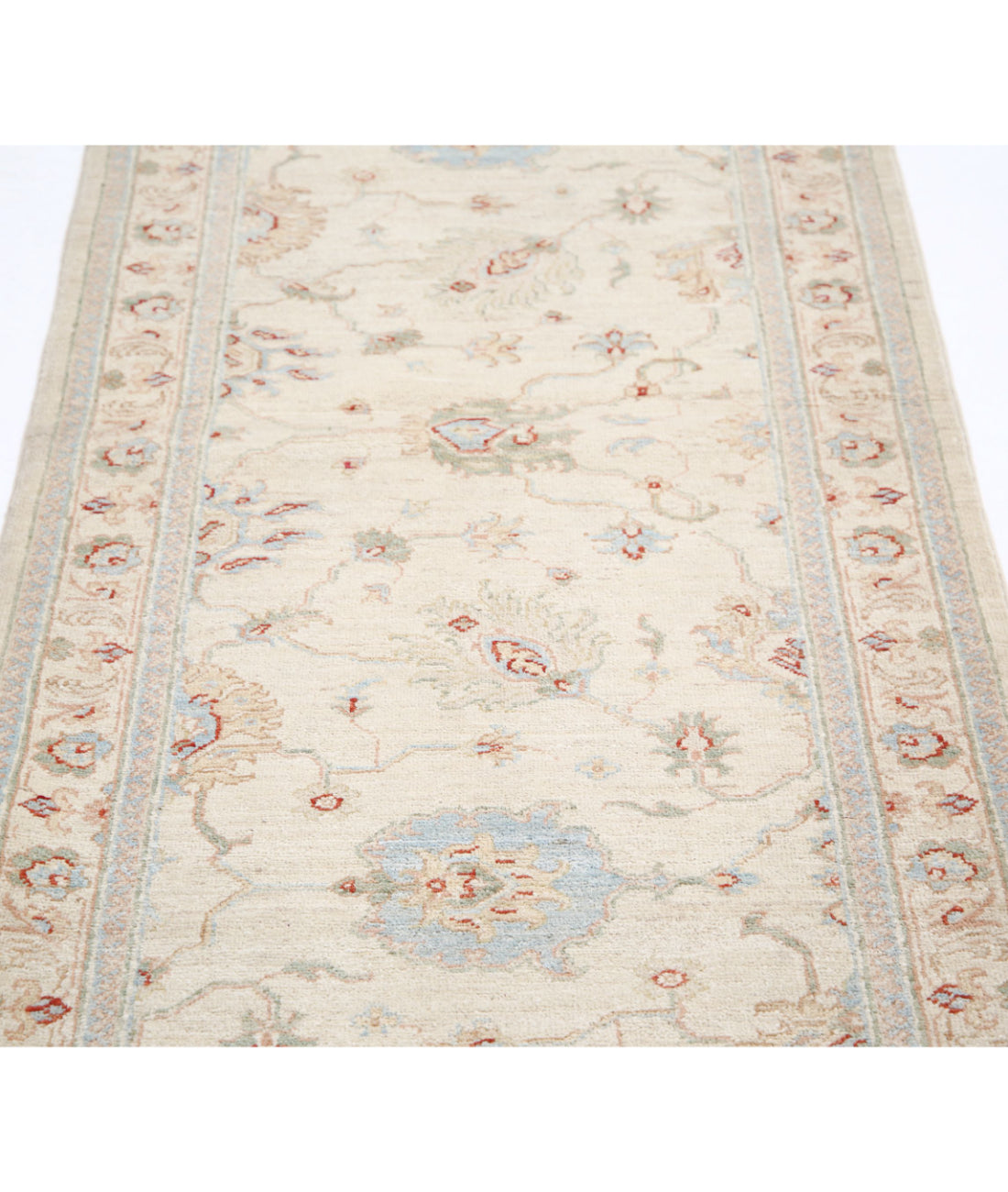 Serenity 2'8'' X 8'5'' Hand-Knotted Wool Rug 2'8'' x 8'5'' (80 X 253) / Ivory / Ivory