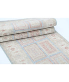 Serenity 2'7'' X 10'6'' Hand-Knotted Wool Rug 2'7'' x 10'6'' (78 X 315) / Blue / Ivory