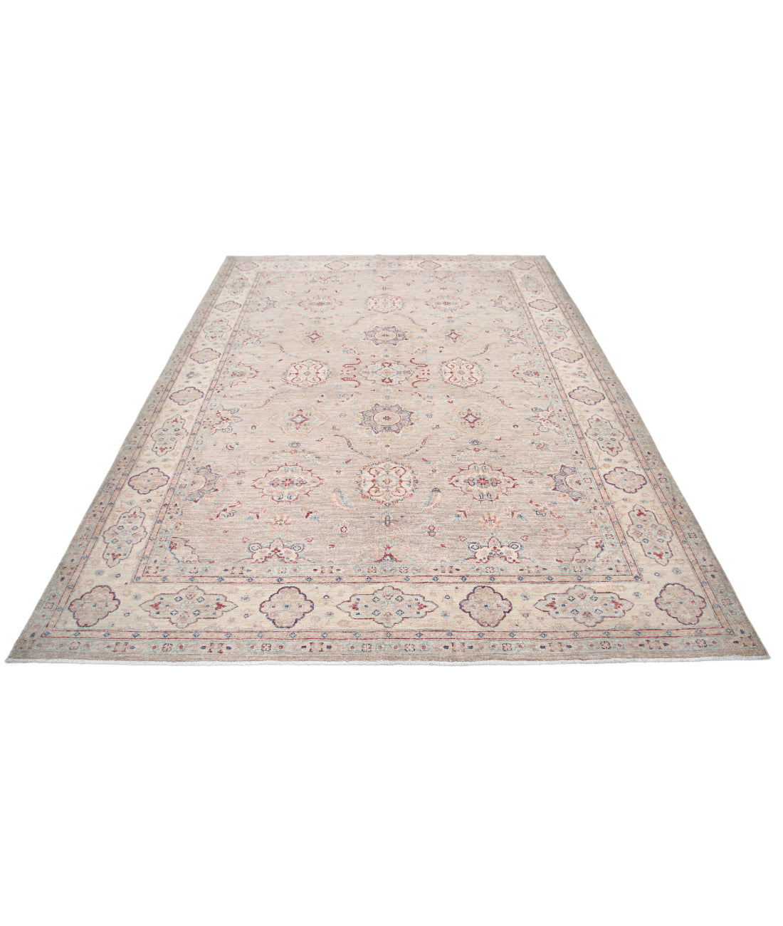 Serenity 6'9'' X 9'0'' Hand-Knotted Wool Rug 6'9'' x 9'0'' (203 X 270) / Brown / Ivory