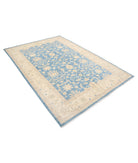 Serenity 5'7'' X 7'11'' Hand-Knotted Wool Rug 5'7'' x 7'11'' (168 X 238) / Blue / Ivory