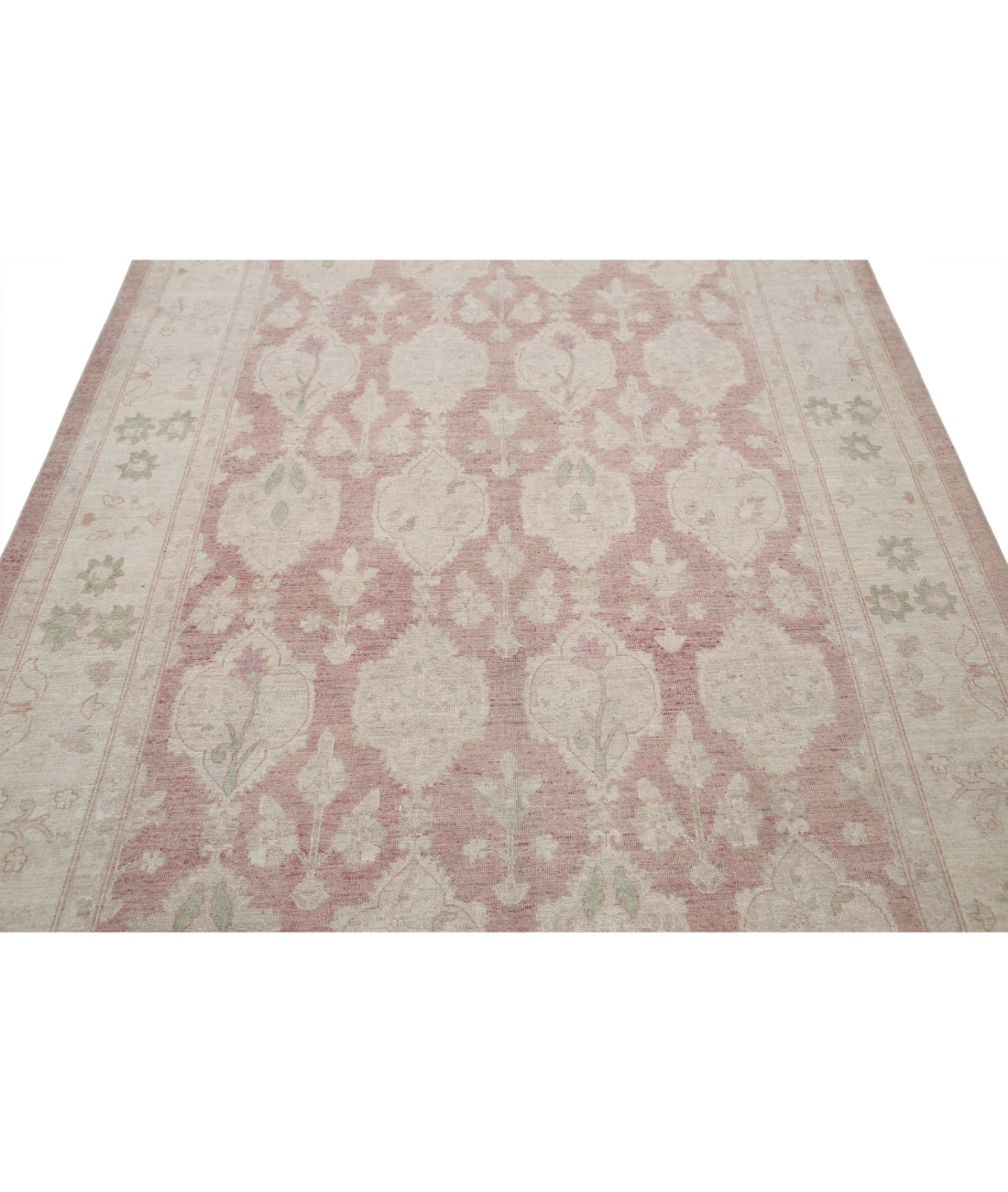 Serenity 6'0'' X 9'1'' Hand-Knotted Wool Rug 6'0'' x 9'1'' (180 X 273) / Brown / Ivory